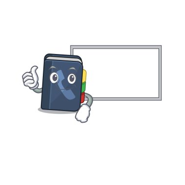 Telefon rehberi karikatür tasarımını tahtayla destekleyin