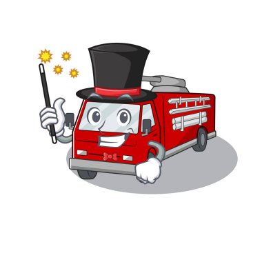 Sihirbaz rolündeki itfaiye aracının resmi.