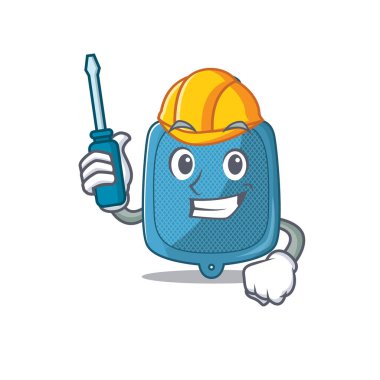 Çizgi film karakteri tarzında serin otomotiv sıcak su torbası