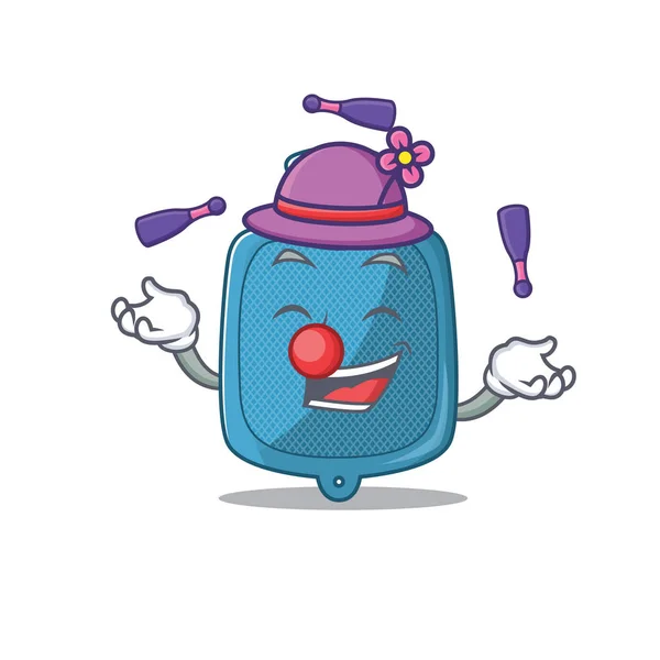 Smart hot water bag cartoon character design playing Juggling — 스톡 벡터