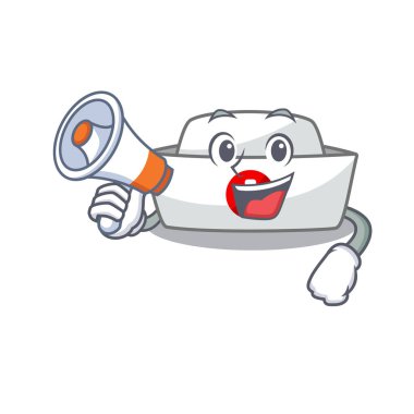 Hemşire şapkasının megafonu olan bir simge.