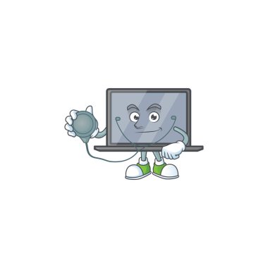 Maskot simgesi tasarımını araçlarla çalışan bir Doktor olarak görüntüle