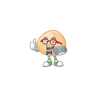 Kahverengi hoppang karikatür maskot stili