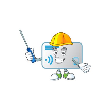 Çizgi film karakteri tarzında akıllı otomotiv NFC kartı