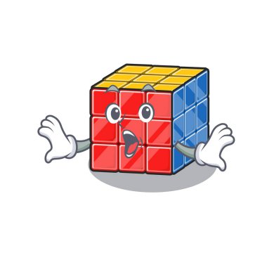 Rubik küp maskot tasarımı. Şaşırtıcı bir jest.