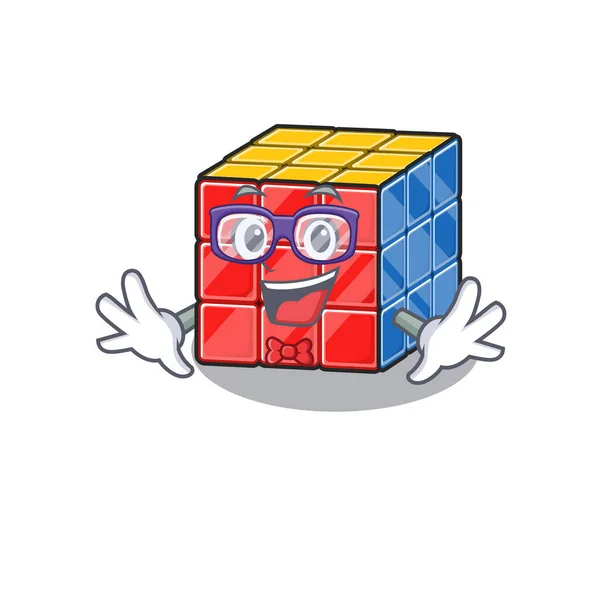Ein Cartoon-Konzept des Aussenseiters Rubic Cube Design — Stockvektor
