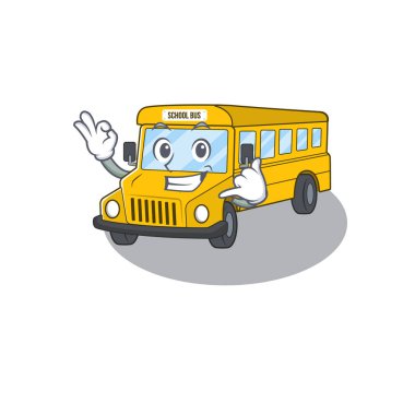 Bana komik okul otobüsü çizgi film karakteri konsepti de.