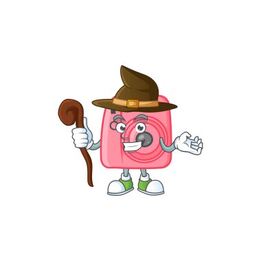 Sahnede cadı rolü yapan sevimli bir kamera.