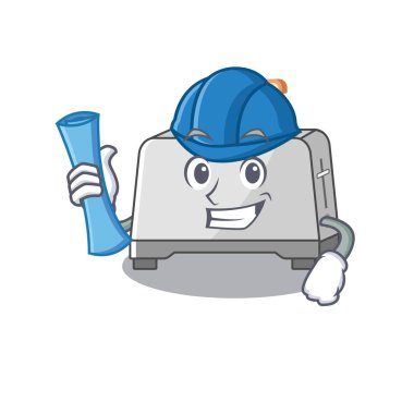 Ekmek kızartma makinesinin başarısı. Mimarın mavi parmak izleri ve mavi kaskı var.