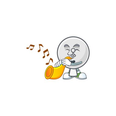 Uydu anteninin trompet çalan çizgi film karakteri