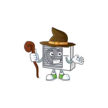 Sahnede cadı rolü yapan tatlı bir klima.