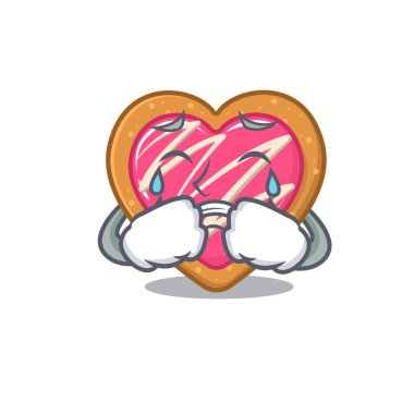 Kurabiye Yürekli karikatür karakteri konsepti