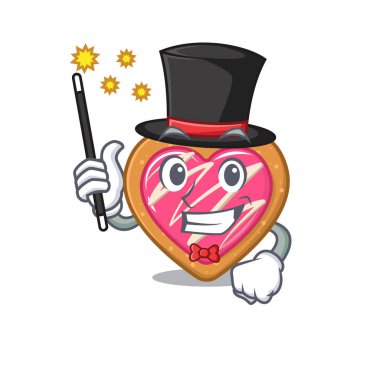 Sihirbaz olarak Kurabiye Kalbi performansının bir resmi.