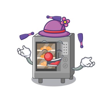 Canlı bir fırın pastası çizgi film karakteri tasarımı.