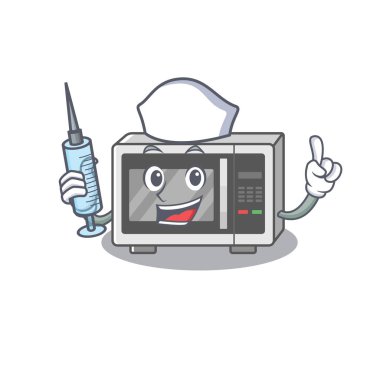 Mikrodalga konuksever şırıngalı hemşire karakteri.