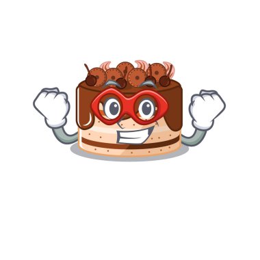 Süper kahraman olarak gerçekleştirilen çikolatalı pasta konsepti.