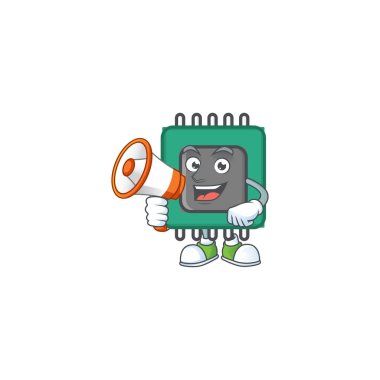 Ram 'ın megafonlu karikatür karakteri.