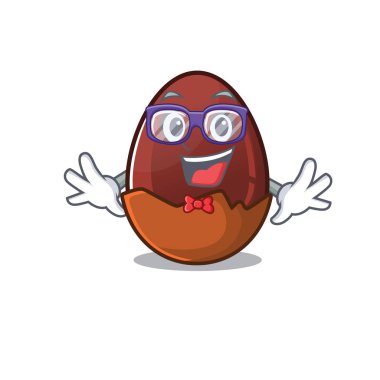 Bir çizgi film konsepti: İnek çikolatalı yumurta tasarımı.