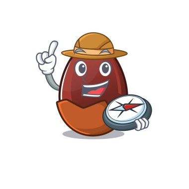 Çikolata yumurtası deneyimli Explorer pusula kullanıyor.