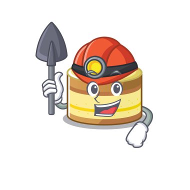 Akıllı Miner limonlu kek çizgi film karakteri tasarımı