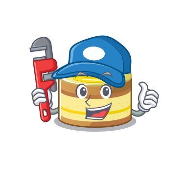 Su tesisatçısı olarak çalışan tatlı bir limonlu pasta resmi.