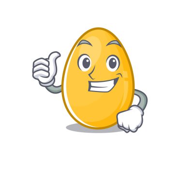 Komik altın yumurta Başparmak hareketi yapıyor