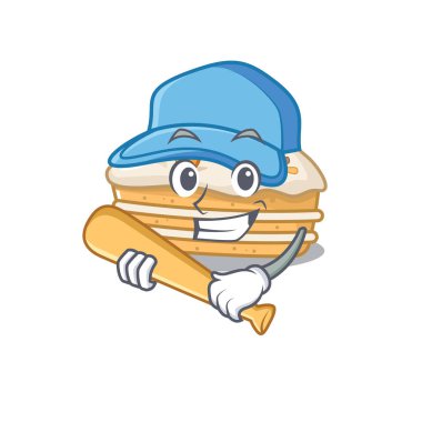 Gülen Havuç Komik Havuçlu kek Beyzbollu bir maskot tasarımı