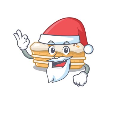 Noel Baba çizgi film karakteri tarzında havuçlu kek.