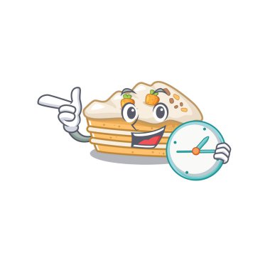 Çizgi film karakteri konsepti. Havuçlu kek.