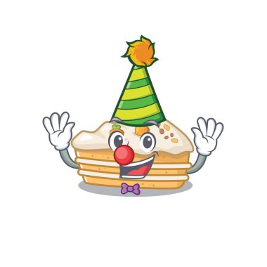 Komik palyaço havucu kek çizgi film karakteri maskot tasarımı