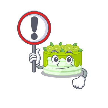 Kivili kekin sevimli maskotluk tarzı bir tabela kaldırdı.