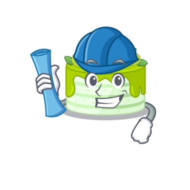 Kivi pastası mimarının mavi iz ve mavi miğfere sahip olmasının başarısı.