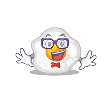 İnek sahanda yumurta tasarımı çizgi film kavramı.