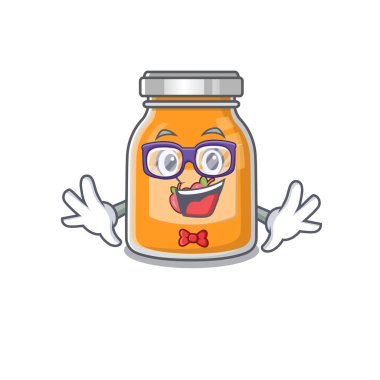 İneklerin elma reçeli tasarımı çizgi filmi konsepti. Vektör illüstrasyonu