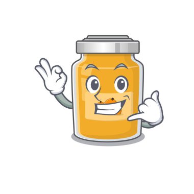 Bana komik kayısı çizgi film karakteri konsepti de. Vektör illüstrasyonu