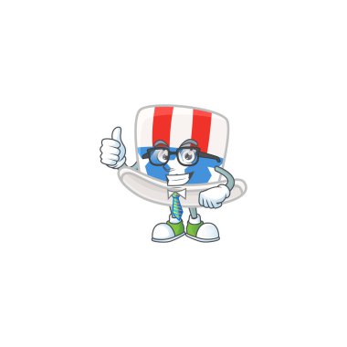 Uncle sam hat successful Businessman wearing glasses