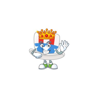 A dazzling of uncle sam hat stylized of King on cartoon mascot design