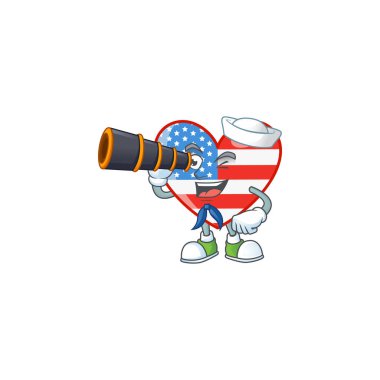 A picture of independence day love Sailor style with binocular vector