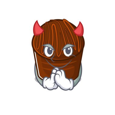 Şeytan çikolatalı çizgi film karakteri tasarımı