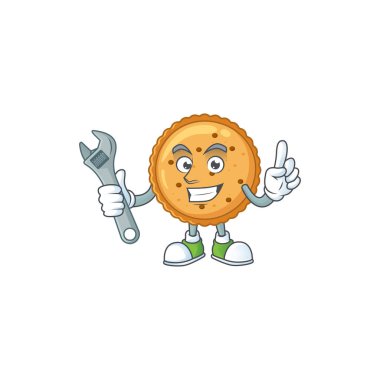 happily Mechanic peanut butter cookies cartoon character design