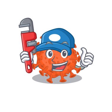 Çizgi film karakter tasarımında Akıllı Tesisatçı elektron mikroskobu koronavirüsü