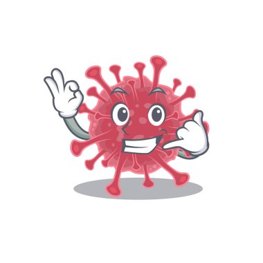 Coronavirus hastalığı maskot tasarımı bana jest diyebilirsin.