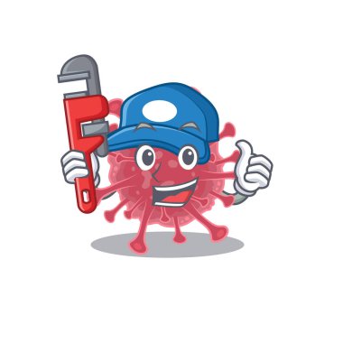 Çizgi film karakteri tasarımında Akıllı Tesisatçı Coronavirüs Hastalığı