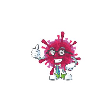 Amoeba Coronavirus çizgi filmi başarılı gözlüklü iş adamı