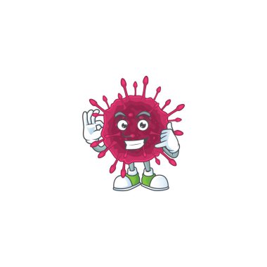 Bana komik jest diyebilirsiniz. Covid19 maskot çizgi film tasarımı.