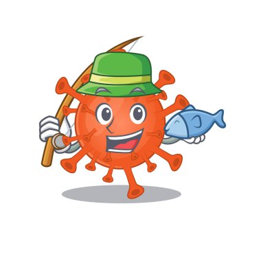 A Picture of funny Fishing deadly corona virus design