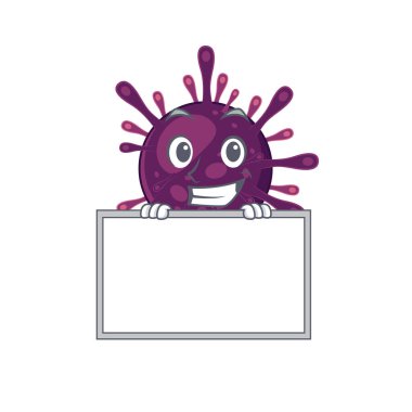 Smiley Coronavirus böbrek yetmezliği. Çizgi film karakteri tarzı.