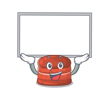 Kirazlı makaronun mutlu çizgi film karakteri ayağa kalktı.