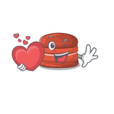 Kalbi tutan kirazlı makaronun romantik bir çizgi filmi.