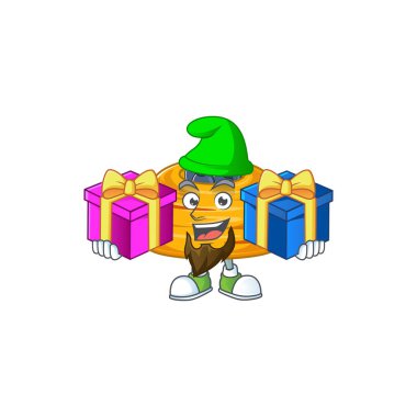 Kataifi 'nin dili çıkmış komik yüz çizimi.